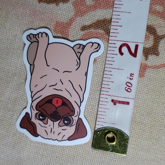 (B) Pug Dog Sticker Doggie Dog Mom Puppy - Picture 3 of 4